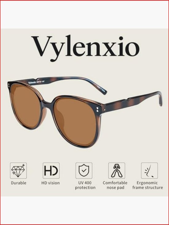 Retro Square Oversized Polarized Sunglasses UV400 Protection main image 5